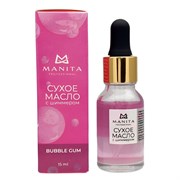 Manita Professional Масло сухое для ногтей и кутикулы укрепляющее с шиммером, бабл гам, 15 мл 24512-66407