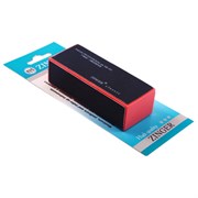 Zinger Бафик для шлифовки ногтей 3-х сторонний / Classic EK-101, 180/220/320 грит, черно-розовый 1697-64832