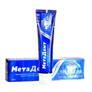 MetaDent Зубная паста: защита эмали, отбеливание, борьба с зубным налетом / Triactive, мятный вкус, 100 г 25237-72959